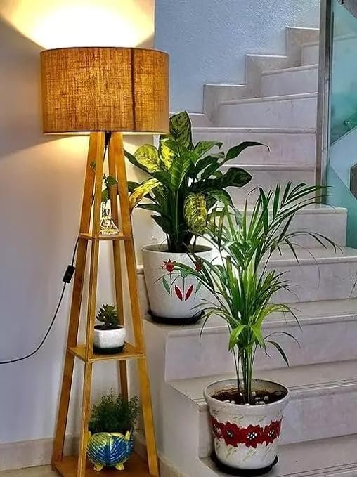 Lexton Pot Shape Designer Shade Table Lamp | Base Table Lamp for Bedroom | Living Room | Home Decoration | Drawing Room | Study Room | Bedside | Gifting Purpose (Pack of 1)
