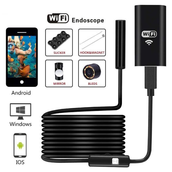 PAYKARS Smars® WiFi Endoscope Camera 8mm Lens HD