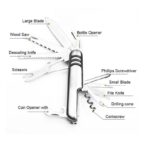 11-in-1 Multi-Functional Stainless Steel Pocket Tool Knife – Silver