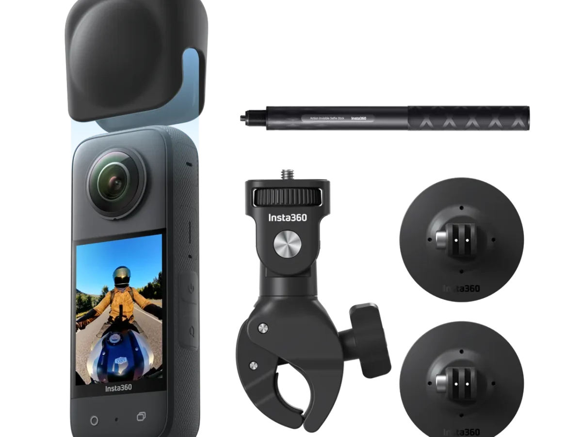 Insta360 X3 Motorcycle Kit - Action-Packed 360° Mounts