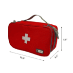 Emergency First Aid Organizer Bag – Portable Medical Kit Case (Maroon)