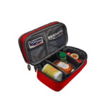 Emergency First Aid Organizer Bag – Portable Medical Kit Case (Maroon)