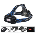 USB Rechargeable LED Headlamp Torch – High Lumen, Zoomable & Waterproof (3 Modes)