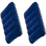 Velvet Backpacking Air Pillow (Blue, Pack of 2)
