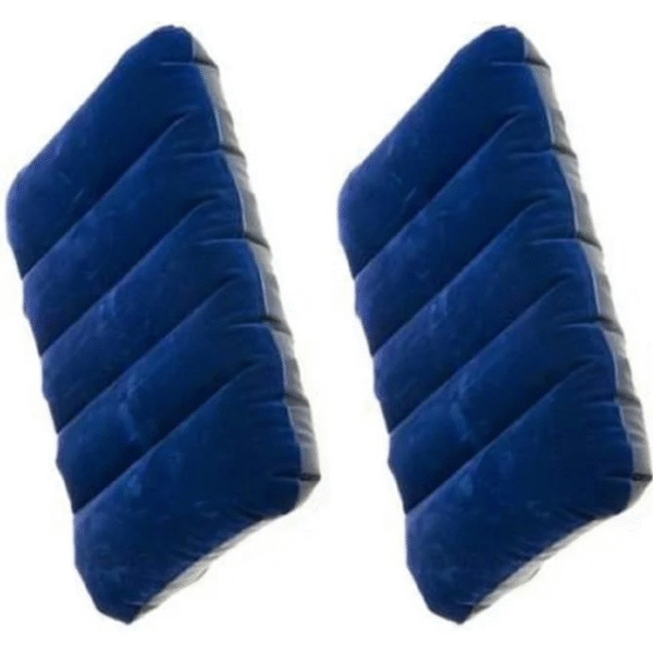 Velvet Backpacking Air Pillow (Blue, Pack of 2)