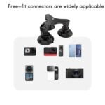 Car Triple Suction Cup Holder for Action Cameras & Osmo 360 (2)