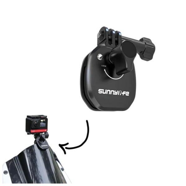 Motorcycle Windshield Mount for Action Cameras & Osmo 360