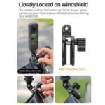Motorcycle Windshield Mount for Action Cameras & Osmo 360 (8)