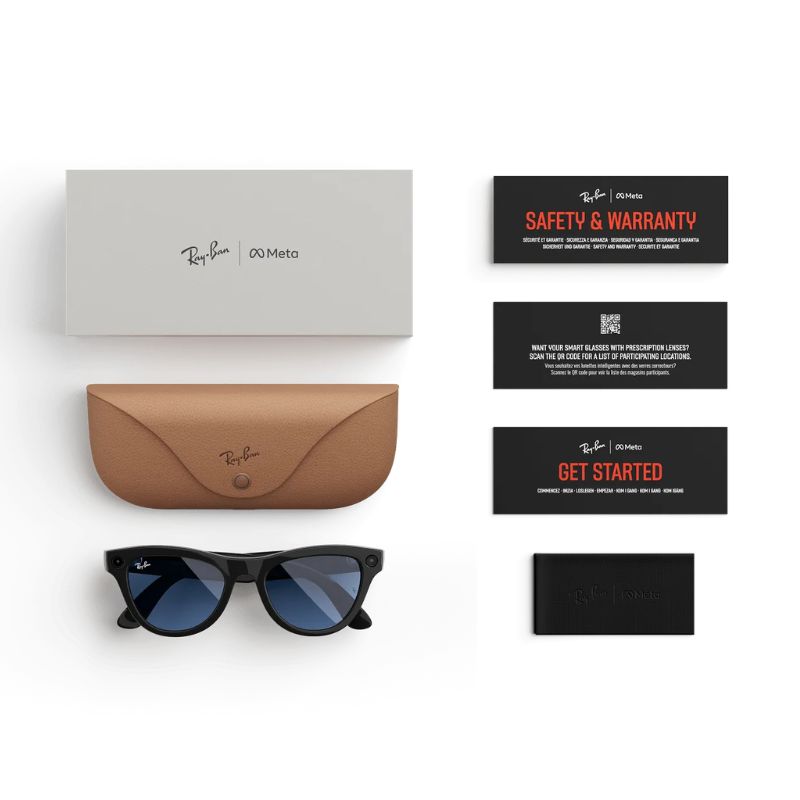Meta Ray-Ban Wayfarer Smart Glasses (Matte Black)