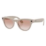 Ray-Ban Meta Skyler Smart Glasses (Shiny Chalky Gray _ Pink Lenses)