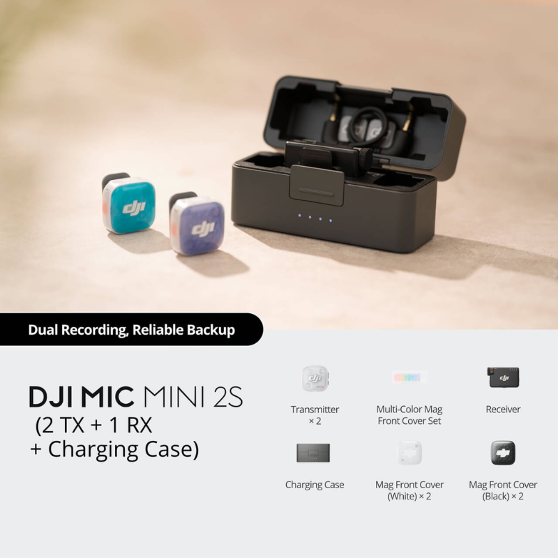 DJI Mic Mini 2S Camera Combo with Internal Recording (2 TX + 1 RX + Charging Case) (4)