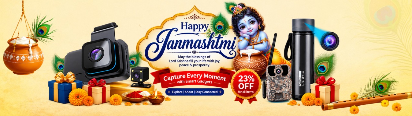 Capture every moment janmastami banner home