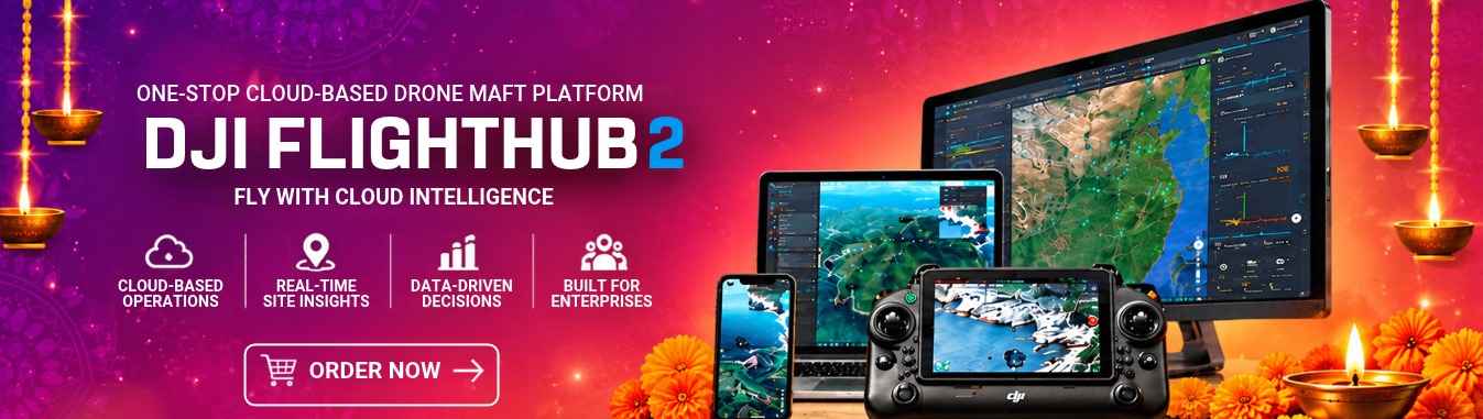 DJI FLIGHT HUB 2 Diwali Theme banner